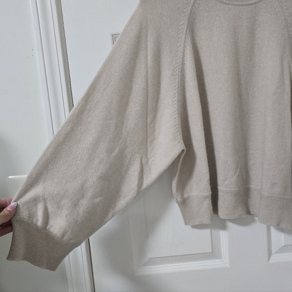 Loulou De Saison Pemba Cashmere Sweater In Beige Size M - Picture 7 of 8